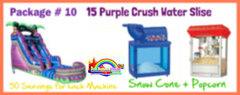 16 Ft Purple Crush Water Slide Wet 29x16
