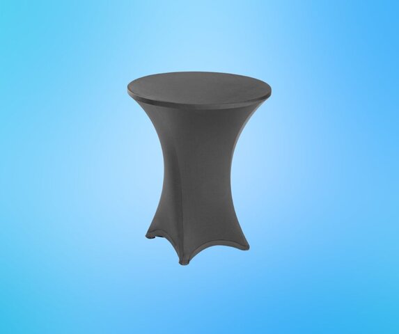 Black Stretch Fabric Cocktail Table Cover Black Stretch Fabric Cocktail Table Cover