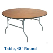 48" Round Tables
