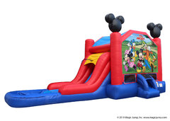 The Mickey Mouse Combo-Dry: A Magical Bounce House and Slide Adventure!