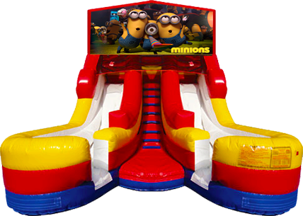 Minions 16' Dual Lane Dry Slide Minions 16' Dual Lane Dry Slide