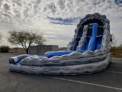 18' Avalanche Double Lane Curved Water Slide