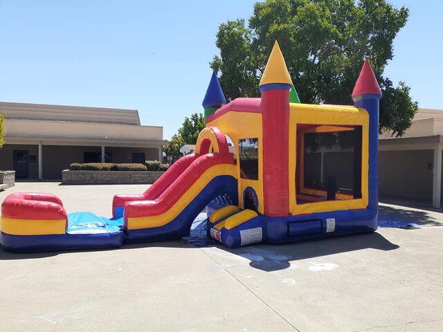 Red/Blue Combo 4 in 1 Waterslide