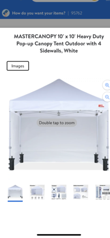 10x10 canopy White with 4 Walls