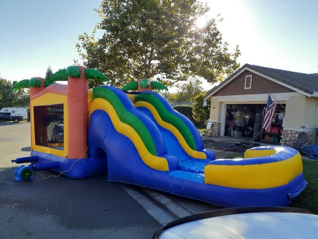 Tropical Combo with Large Wave Waterslide