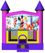 Mickey Mouse Pink Castle 13x13 Bouncer