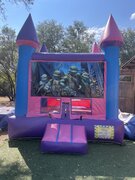 Ninja Turtles 13x13 Pink and Purple Bouncer