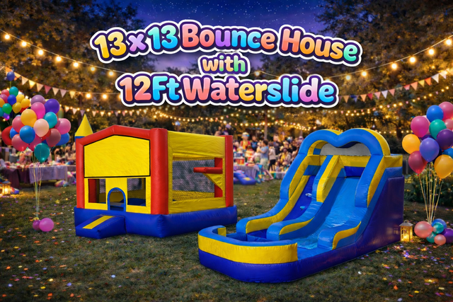 Fun House and 12FT Water Slide Fun House and 12FT Water Slide