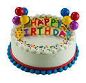 Happy Birthday Balloon Cake B-19