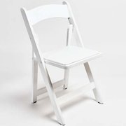 White Resin Chairs 