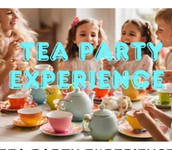TEA PARTY Experience Includes a beautiful set up with “Themed” Fancy Linens, plastic or paper tea cups, plates, silverware. Centerpiece and led candles Pink sugar rimmed Lemonade or fancy juice choices, assorted fruit, a candy bar and gourmet cupc TEA PARTY Experience Includes a beautiful set up with “Themed” Fancy Linens, plastic or paper tea cups, plates, silverware. Centerpiece and led candles Pink sugar rimmed Lemonade or fancy juice choices, assorted fruit, a candy bar and gourmet cupc