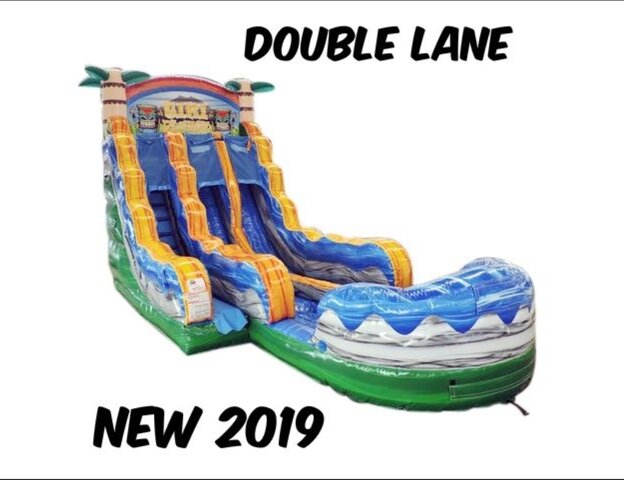 18ft Double Lane TiKi Splash 18ft Double Lane TiKi Splash