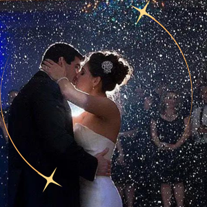 Snowy Wedding Exit Snowy Wedding Exit