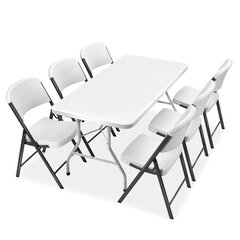 6ft Table + 6 Chairs Pack