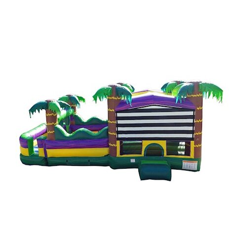 30 Ft Palm Beach Obstacle Bounce House side