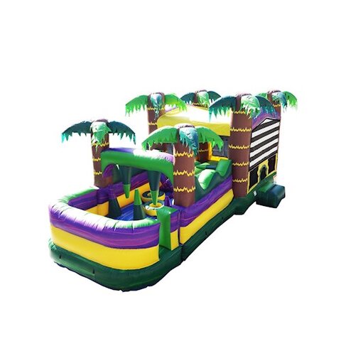 30 Ft Palm Beach Obstacle Bounce House