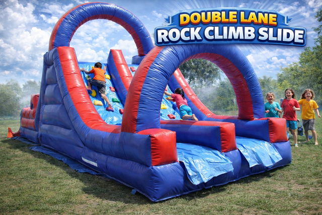 Double Lane Rock Climb Slide Double Lane Rock Climb Slide