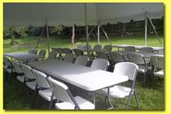 20 x 20 Tent, 24 Chairs & 4 Tables