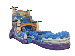 24 Ft Double Lane Tiki Plunge Dry SlideBest for ages 6+Size 38'L x 18'W x 24'H