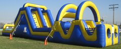 <b><font color=red><b>60 FT Obstacle Course</font><br><small>Best for ages 5+<br><font color = blue>Size 60L X 18W X 19H</font></b></small>