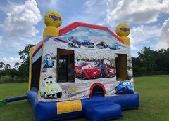 Cars  4in1 Combo w/WET Slide Best for ages 3+Size18' L x 17' W x 17' H