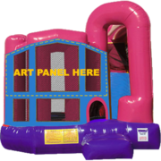 <b><font color=red><b>Pink Combo 4 N 1</font><br><small>Best for ages 3+<br><font color = blue>Size 18'L x 15'W x 15'H</font></b>
