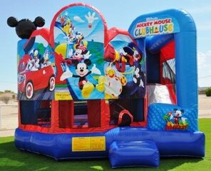 <b><font color='blue'>Mickey Mouse Clubhouse Combo 5 Bounce House</font><br><font color='green'><small>Best for ages 3+</small></font></b>