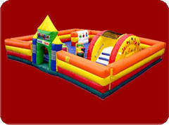 <b><font color=red><b>Laugh and Learn Play Center</font><br><small>Best for age 1+<br><font color = blue>Size 20'L X 20'W X 10'H</font></b>
