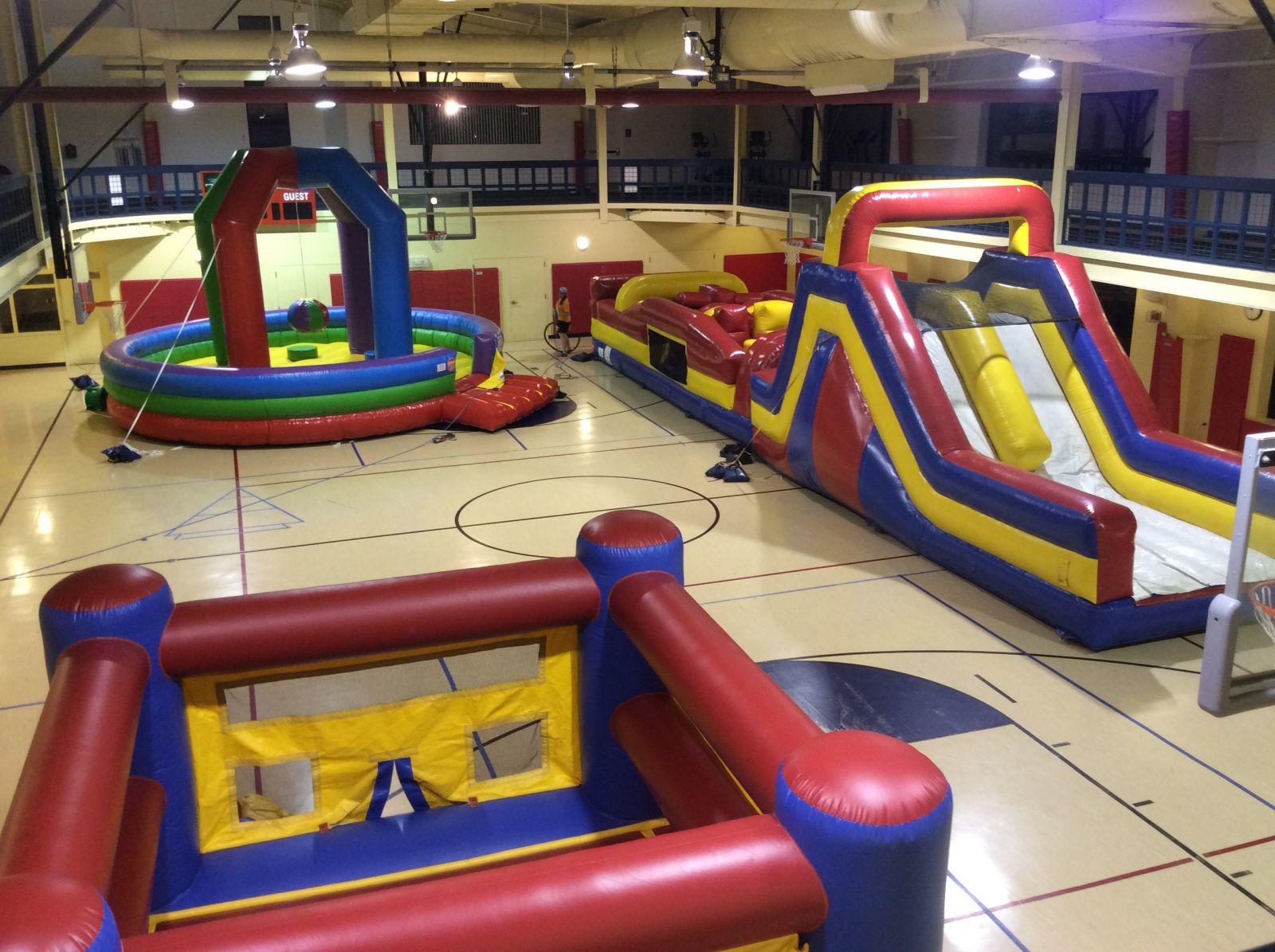 rent inflatable obstacle course and giant boxing Maine and New Hampshire