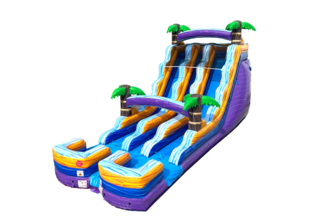 18' Double Dipper Water Slide Rental Maine and New Hampshire