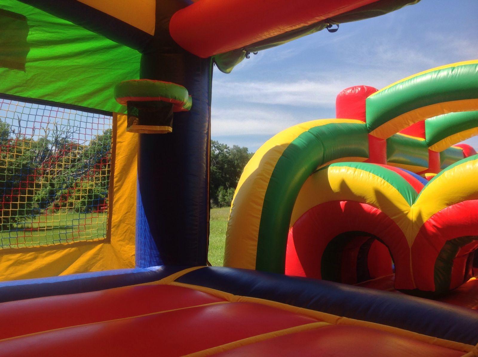Inflatable Bounce House Obstacle Course 