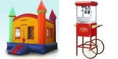 Bounce House and Popcorn Machine Package