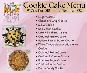 Ridge Creek Fudge  ( Add-On a Cookie Cake to your Order)