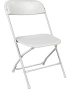 White Plastic Chairs 