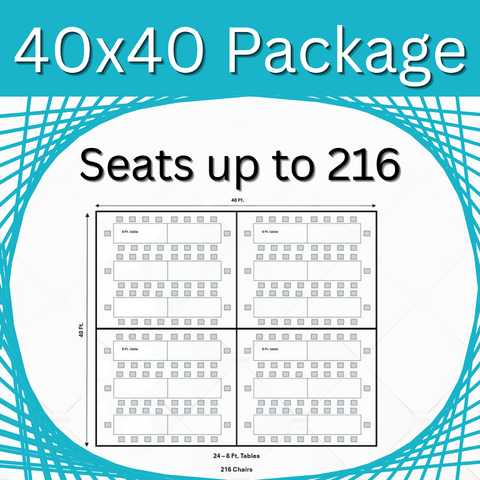 40 x 40 High Peak Package (Seats 216) 40 x 40 High Peak Package (Seats 216)