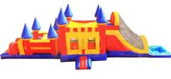 55FT Castle Obstacle Course Waterslide