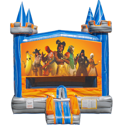 (25) Fornite Blue Blaze Bounce House (25) Fornite Blue Blaze Bounce House