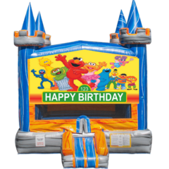 Sesame Street Blue Blaze Bounce House
