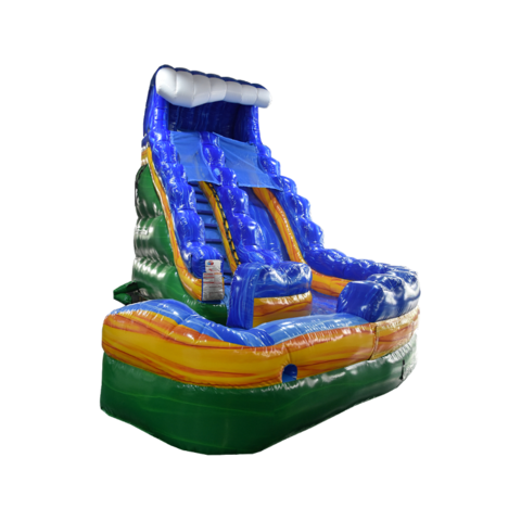 18' Storm Surge Curved Dry Slide 18' Storm Surge Curved Dry Slide