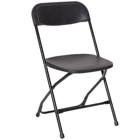 Black Adult Folding Chairs 