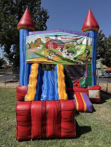 FARM ANIMALS RAINBOW COMBO WITH BASKETBALL HOOP FARM ANIMALS RAINBOW COMBO WITH BASKETBALL HOOP