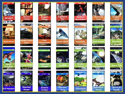 Collection of titles for Virtual Reality Roller Coaster Rides.