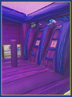Inside view of the Atlantis Combo water slide.