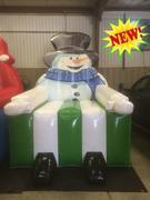 Giant Larger Than Life Frosty the Snowman Chair Novelty inflatable