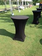 30 inch Cocktail Table Spandex Linen Full Length Cover