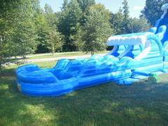 Dual Lane Slip N Slide With Pool