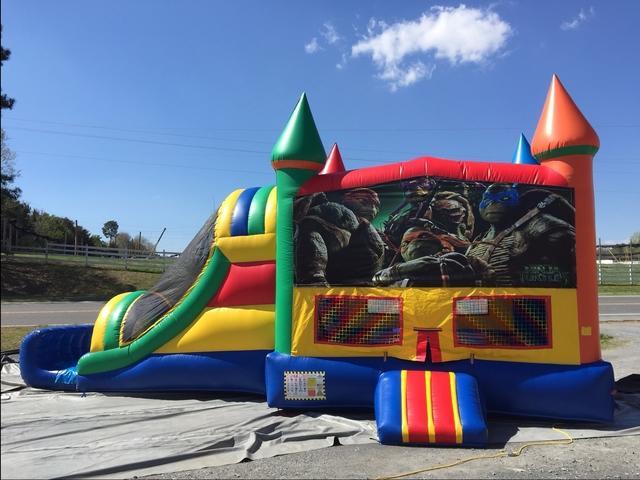 Teenage Mutant Ninja Turtles large Jumper and slide combo Teenage Mutant Ninja Turtles large Jumper and slide combo