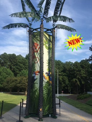 25 ft Coconut Tree Climb 3 Player Rock Climbing Wall 25 ft Coconut Tree Climb 3 Player Rock Climbing Wall