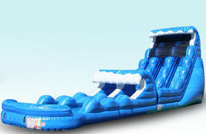 Tsunami 22 Ft Double Water Slide With Slip N Slide Tsunami 22 Ft Double Water Slide With Slip N Slide