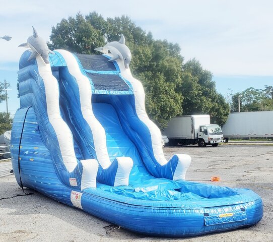 *NEW* 17ft Dolphin Drop FAST Water Slide - UNIT #560 *NEW* 17ft Dolphin Drop FAST Water Slide - UNIT #560